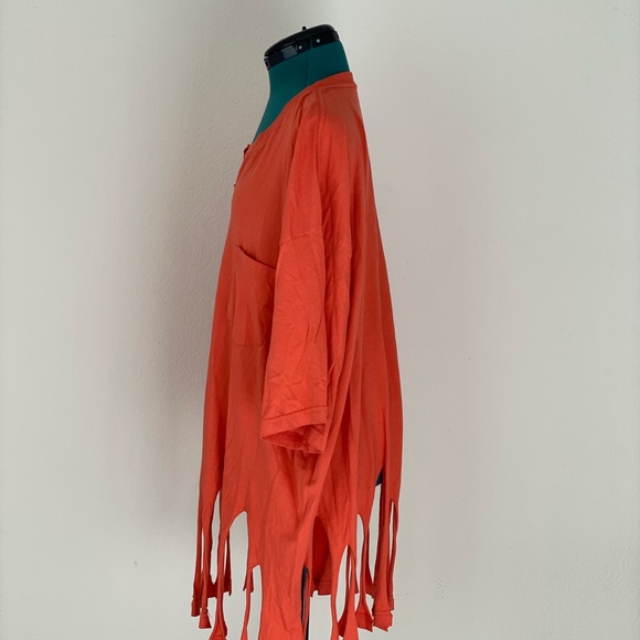 SOLDOversized orange grunge t-shirt Size XXL - Picture 3 of 6